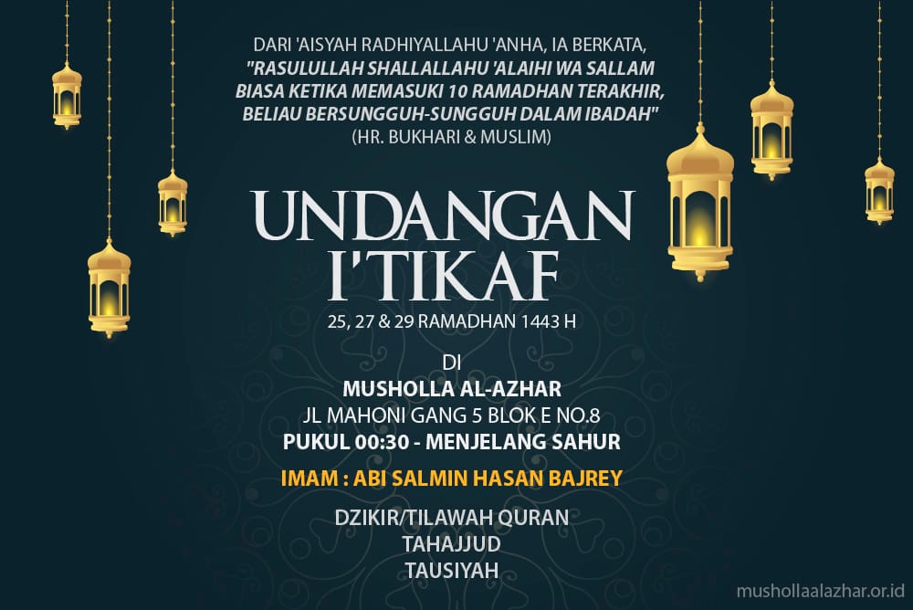 I'tikaf Ramadhan 1443 H